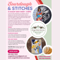Sourdough & Stitches flier