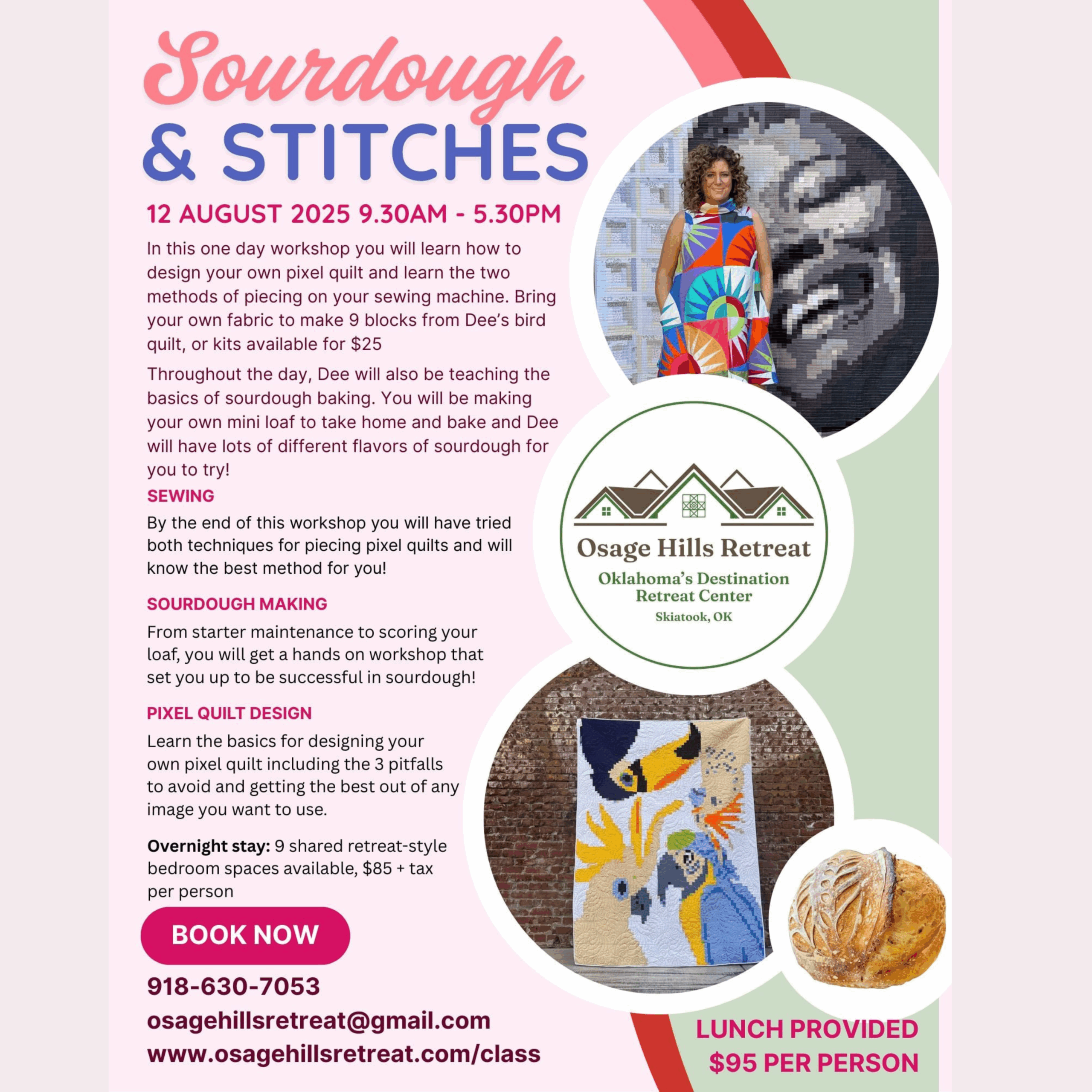 Sourdough & Stitches flier