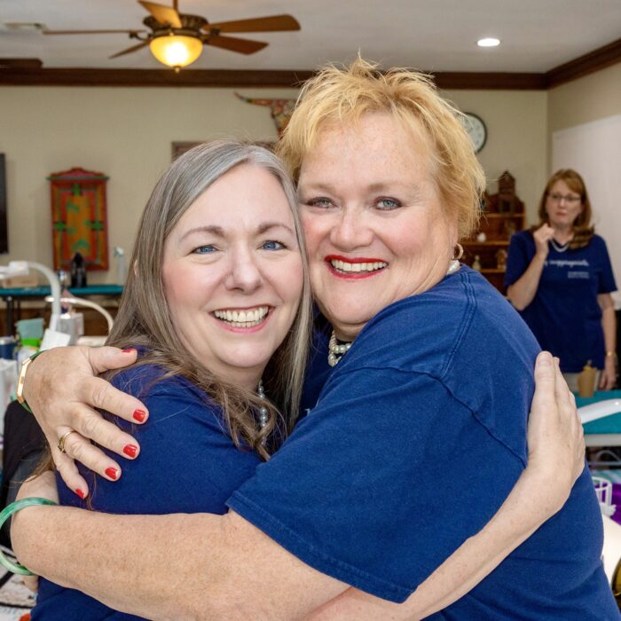 Melissa & Rochelle hugging