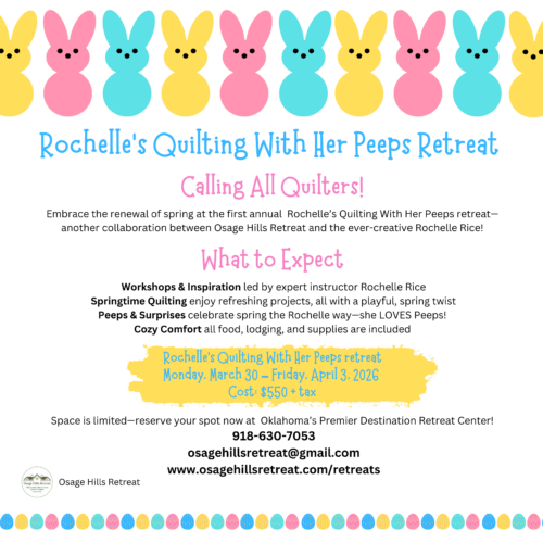 Rochelles Quilting With Her Peeps Flyer