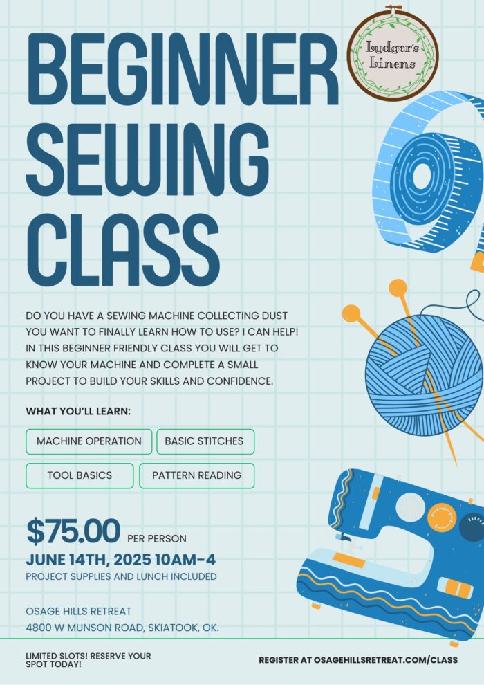 Beginner Sewing Class - June 14