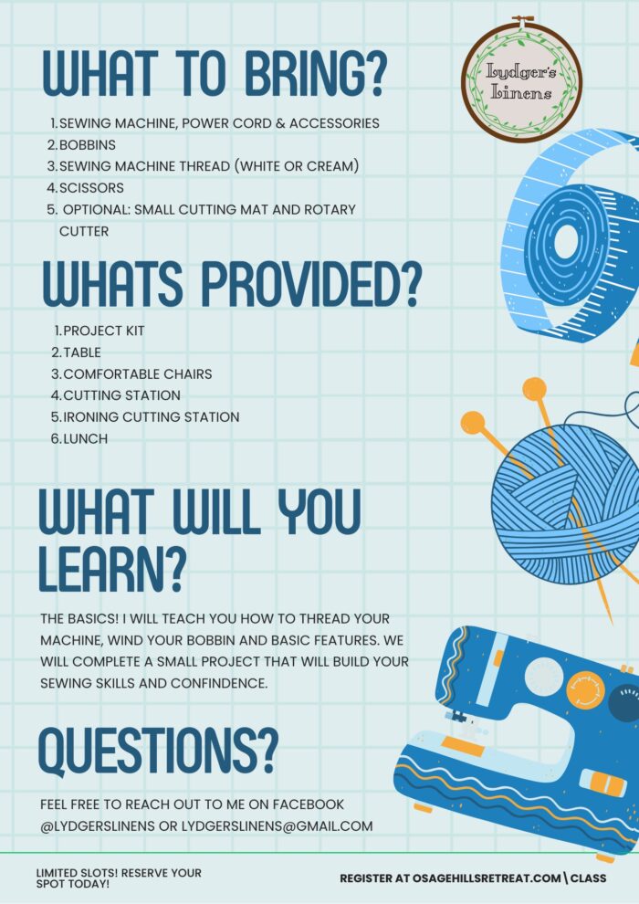 Beginner Sewing Class - June 14 - Image 2