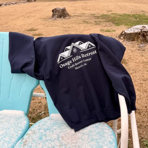 Navy Sweatshirt Osage Hills Retreat